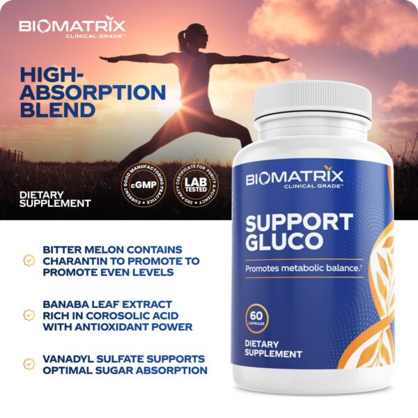 Cápsulas BioMatrix con canela y gymnema para metabolismo