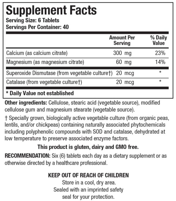 Capsulas Biotics Ca-Mg-Zyme