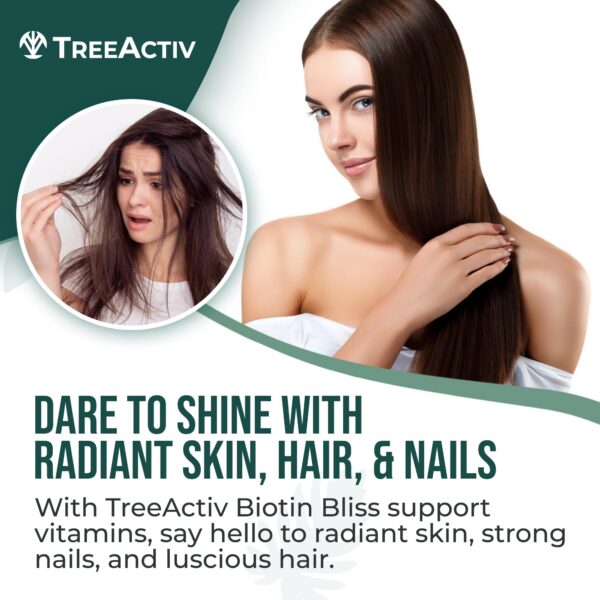 Primer plano de las cápsulas Biotin Bliss