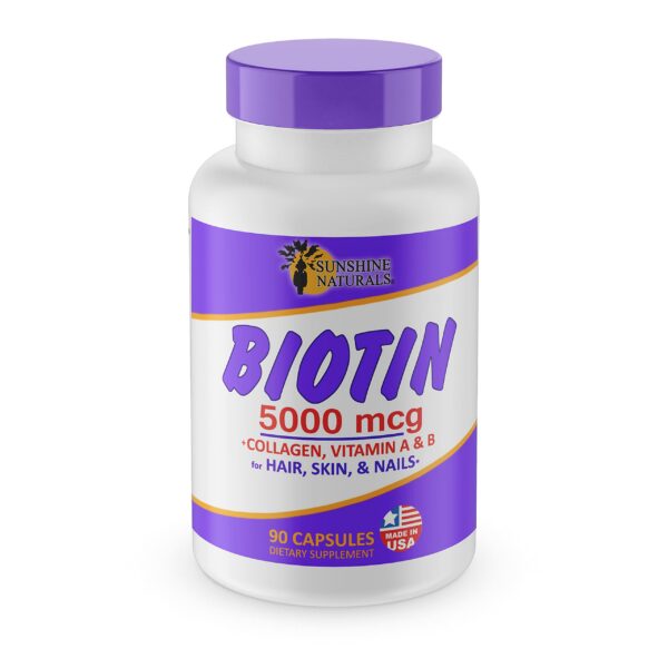 Version 1.0.0 Cápsulas biotina 5000mcg colágeno vitaminas para cabello y piel