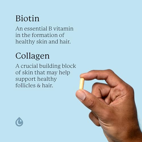 Cápsulas de biotina y colágeno para cabello saludable