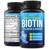 Cápsulas biotina queratina colágeno para cabello piel uñas