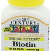 Cápsulas biotina sin aditivos muestra calidad