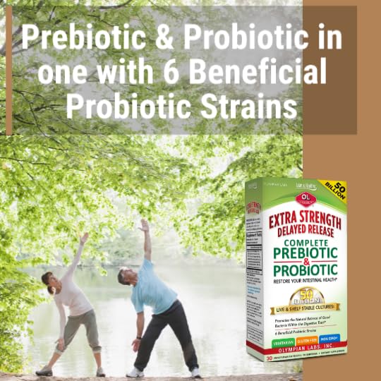 Version 1.0.0 Cápsulas blancas Olympian Labs prebiótico y probiótico