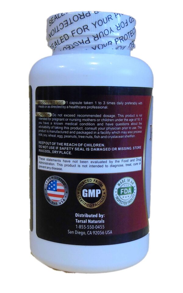 Cápsulas blancas probióticas para salud intestinal Tarsal Naturals