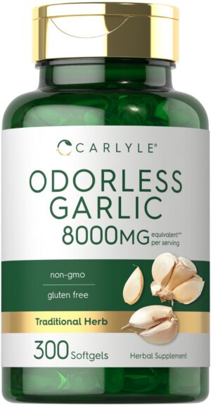 cápsulas blandas ajo inodoro potentes carlyle