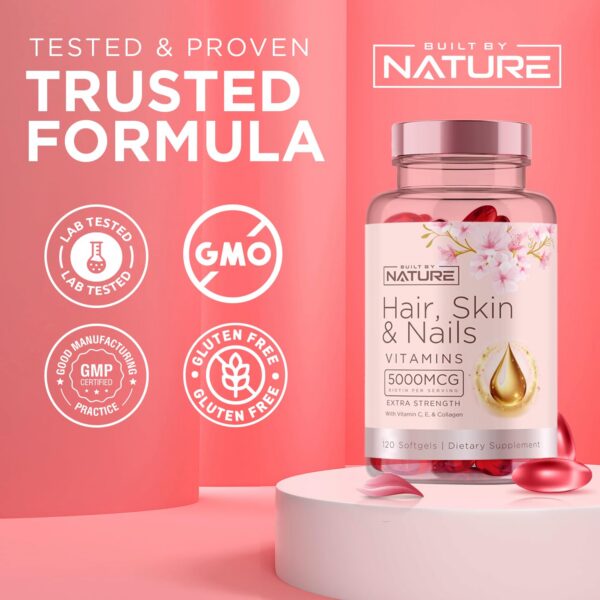 Cápsulas blandas para belleza y salud del cabello