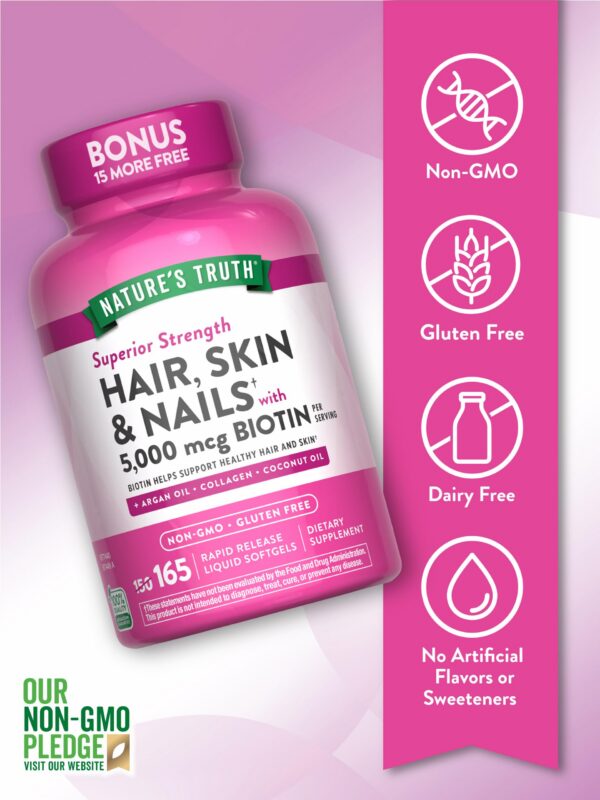 Cápsulas blandas de biotina y colágeno Nature's Truth