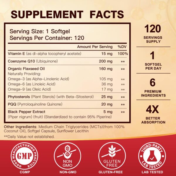 Cápsulas blandas CoQ10 con alta absorción Quinovit