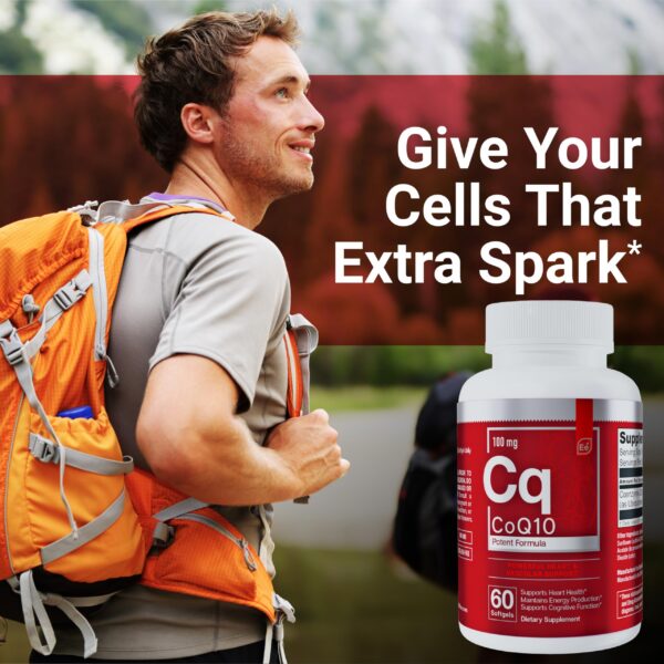 Cápsulas blandas CoQ10 para apoyo vascular Essential Elements