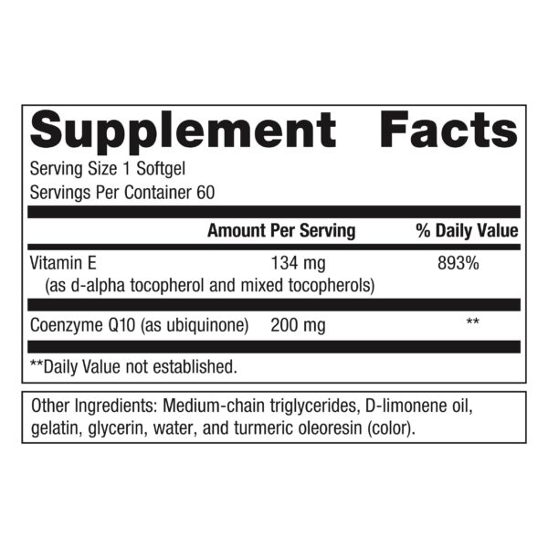 Version 1.0.0 Cápsulas blandas CoQ10 Metagenics para energía y corazón