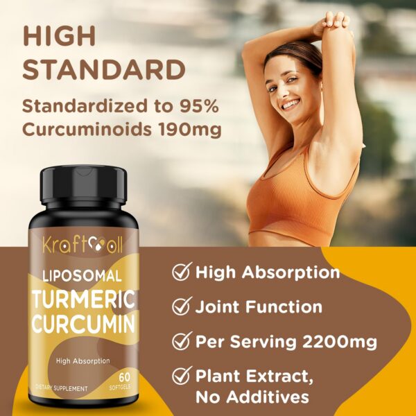 Cápsulas blandas de cúrcuma para función articular y absorción alta