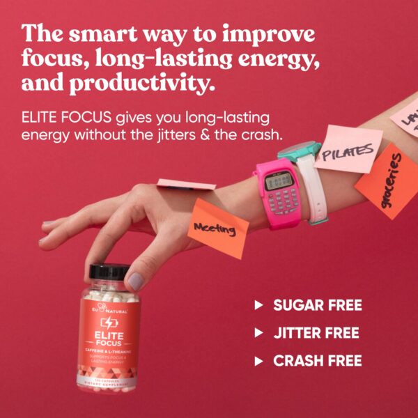 Version 1.0.0 Cápsulas blandas Elite cafeína l-teanina pila nootrópica natural