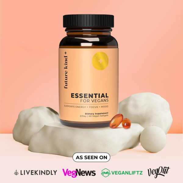 Cápsulas blandas Future Kind vitamina B12 D3 omega 3 para veganos