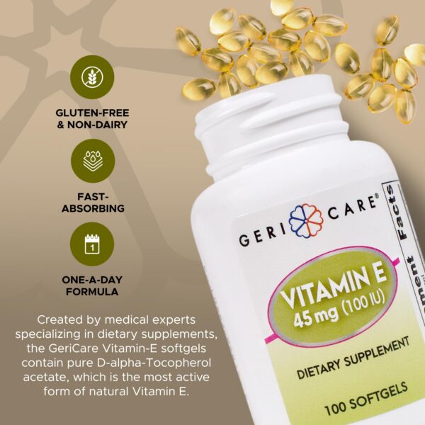 Cápsulas blandas GeriCare vitamina e alta potencia