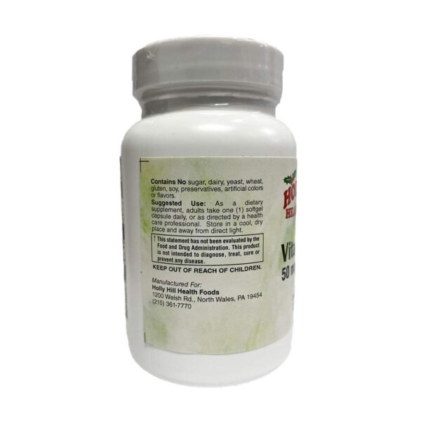 Cápsulas blandas Holly Hill vitamina d3 2000 ui para suplemento