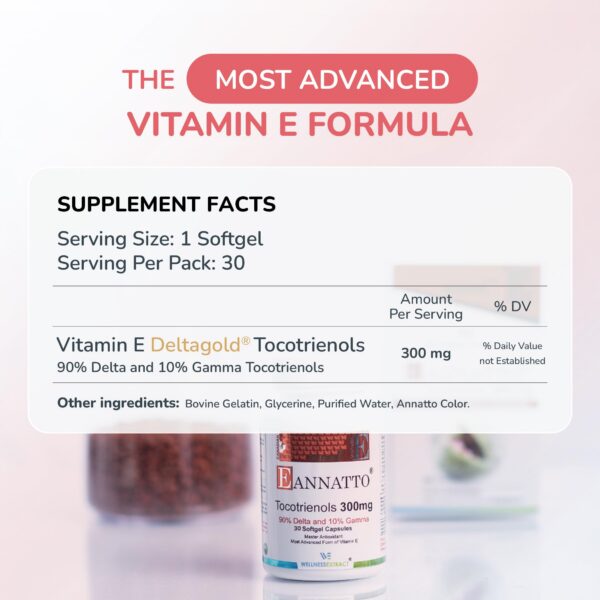 Cápsulas blandas marrón WELLNESS EXTRACT vitamina E tocotrienoles