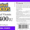 Version 1.0.0 Cápsulas blandas Natural Factors Vitamina E Mixta 400 IU