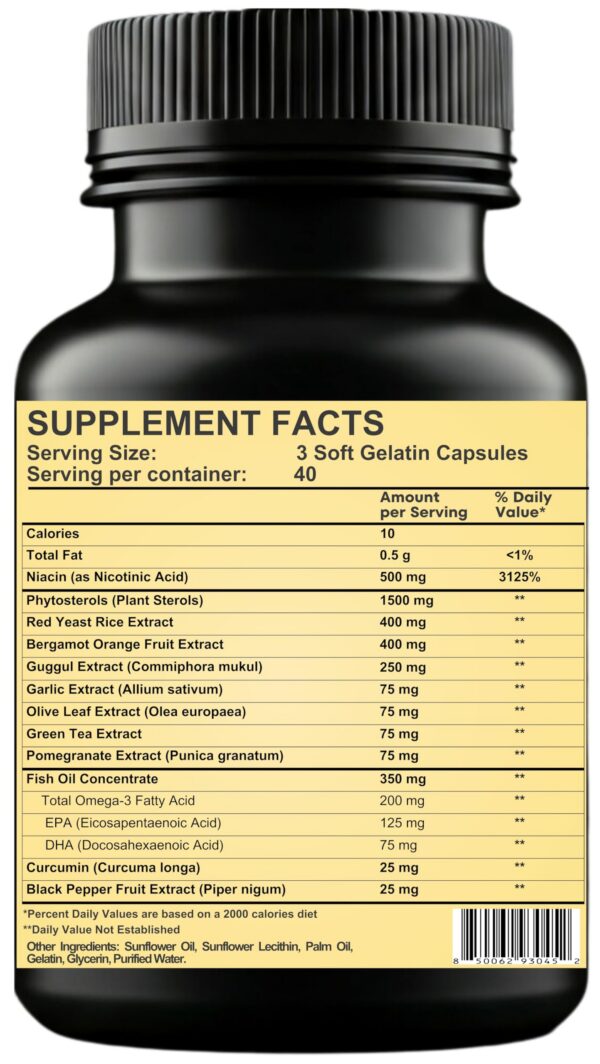 Cápsulas blandas Nikoni Advanced para colesterol y triglicéridos