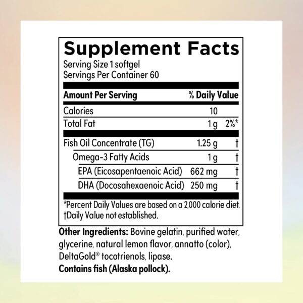 Cápsulas blandas omega-3 de alta pureza para memoria y enfoque