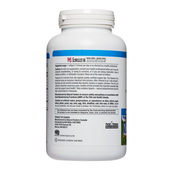 cápsulas blandas omega factors natural factors aceite linaza omega 3