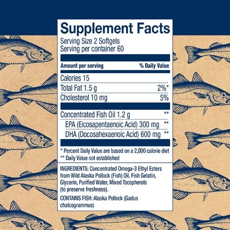 Cápsulas blandas prenatales Wiley's Finest omega-3 para embarazadas