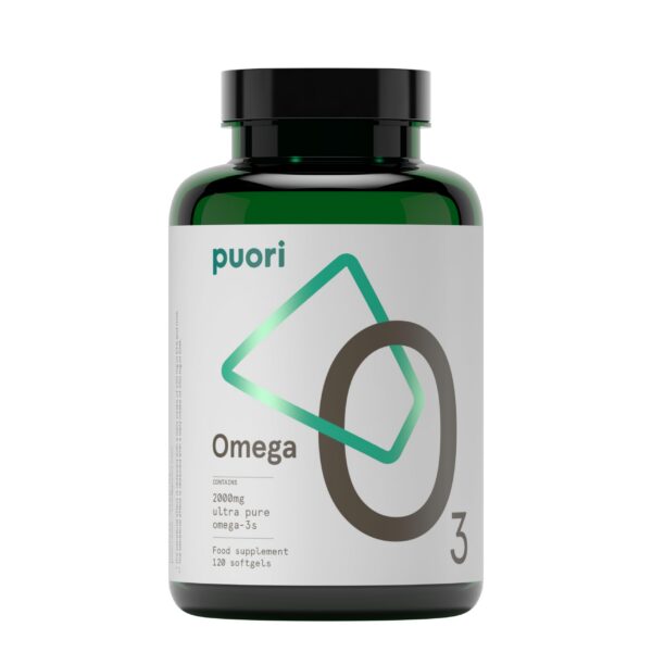 Cápsulas blandas Puori omega 3 EPA DHA para corazón y cerebro