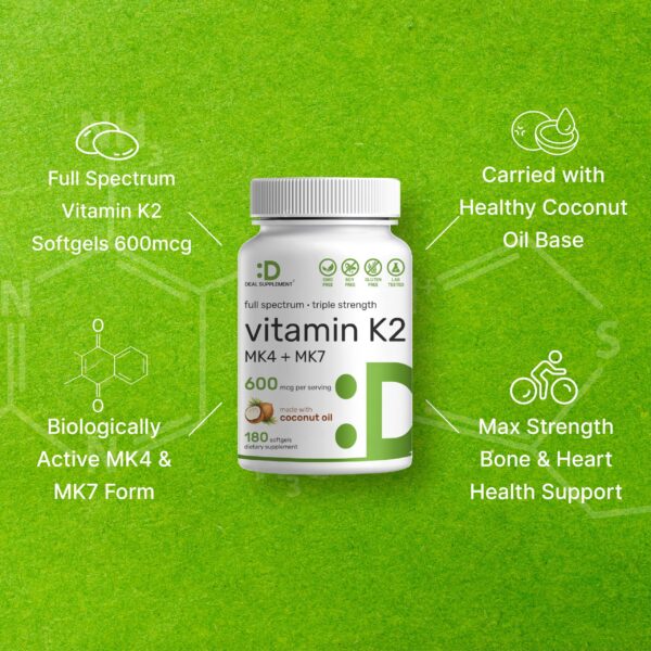 Cápsulas blandas suplemento vitamina K2 Deal Supplement