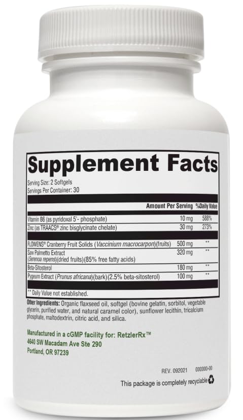 cápsulas blandas Synergy Prostate Plus salud próstata Hombre