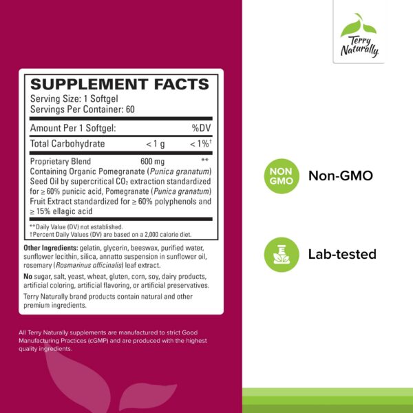 Cápsulas blandas Terry Naturally para apoyo cardiovascular saludable