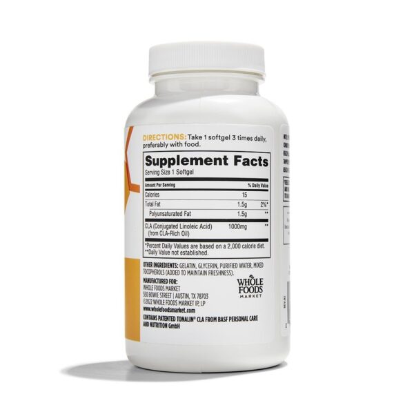 Version 1.0.0 Cápsulas blandas Tonalin CLA de 365 Whole Foods Market para pérdida grasa