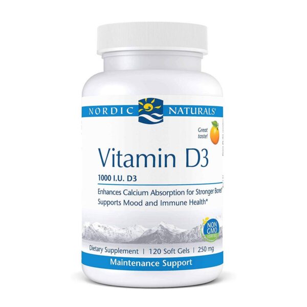 Cápsulas blandas vitamina d3 sabor naranja Nordic Naturals