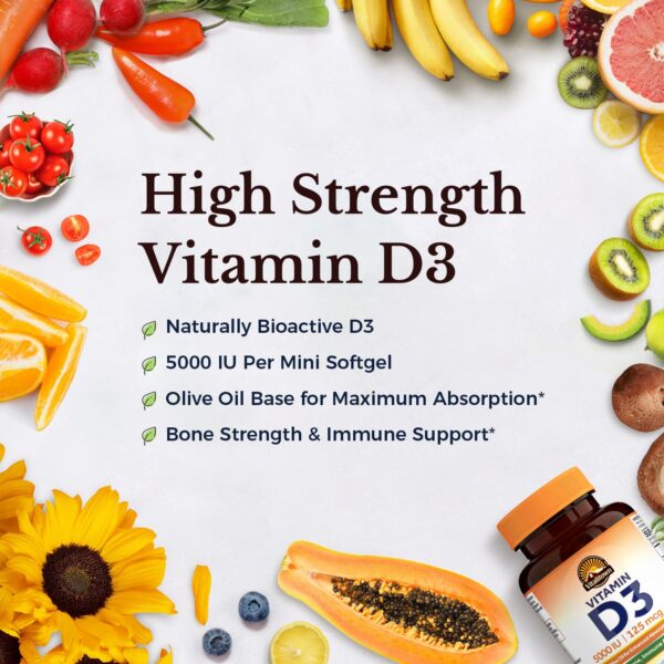 Detalle cápsulas blandas de vitamina D3 Vitalitown