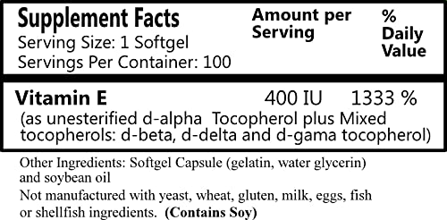Cápsulas blandas vitamina E antioxidante Daily Manufacturing