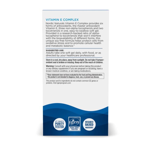 Cápsulas blandas vitamina e antioxidantes nordic naturals