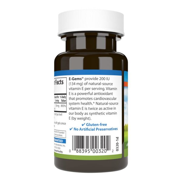 Capsulas blandas Vitamina E de fuente natural