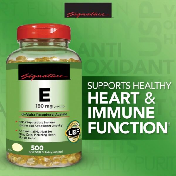 Cápsulas blandas de vitamina E Signature para soporte inmunológico