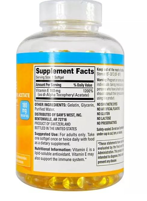 Version 1.0.0 Cápsulas blandas vitamina E suplementación diaria Generic