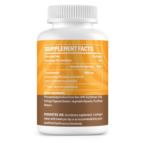 Cápsulas blandas vitamina e tocotrienoles owegel frasco