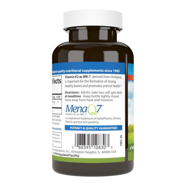 Version 1.0.0 Cápsulas blandas vitamina K2 MK-7 Carlson 180 mcg