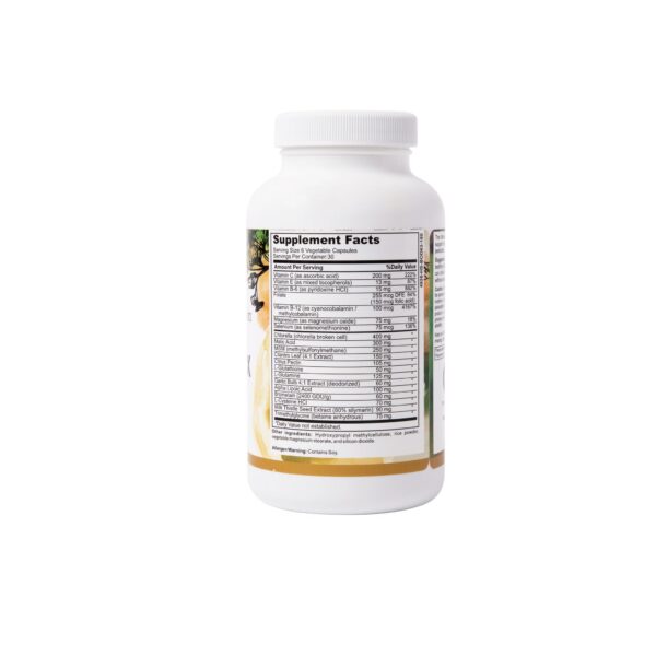 Cápsulas Body Detox Inspired Nutrition para apoyo hepático