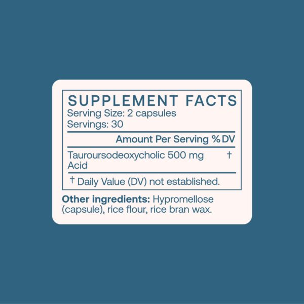 Cápsulas BodyBio TUDCA apoyo digestión y hígado