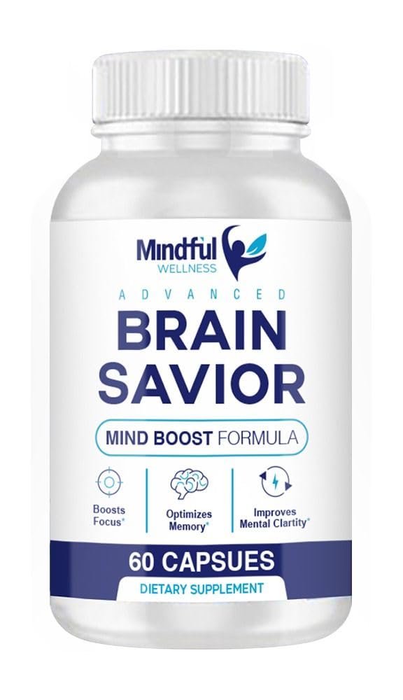 Version 1.0.0 Cápsulas Brain Savior suplemento cerebral Mindful Wellness 60 caps