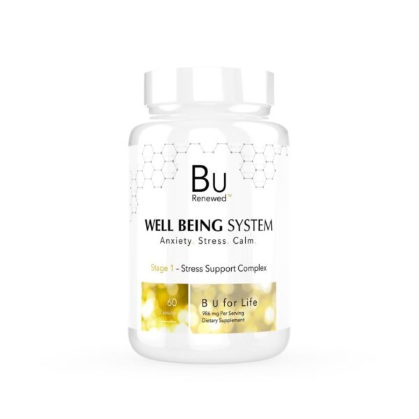 Cápsulas Bu Renewed para relajación y equilibrio emocional