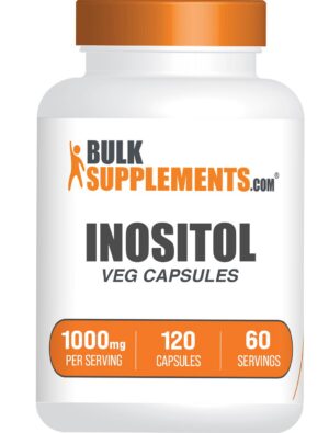 Cápsulas BulkSupplements Inositol 1000mg vitamina B8 bienestar