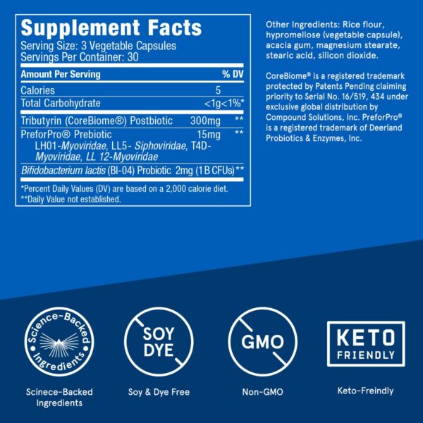 Cápsulas Bulletproof Express Probiótico 3 en 1