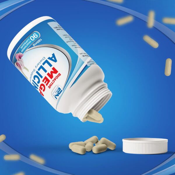 Cápsulas BuyNaturally Mega Allicina control de olor ajo