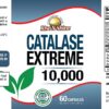 Catalase Extreme 10000 cápsulas en mano para suplemento cabello