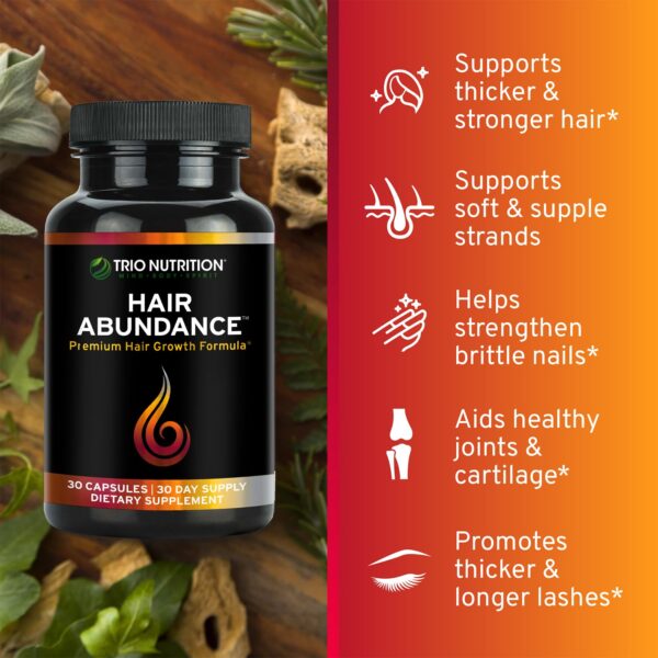 Capsulas para cabello TRIO NUTRITION Hair Abundance con colágeno