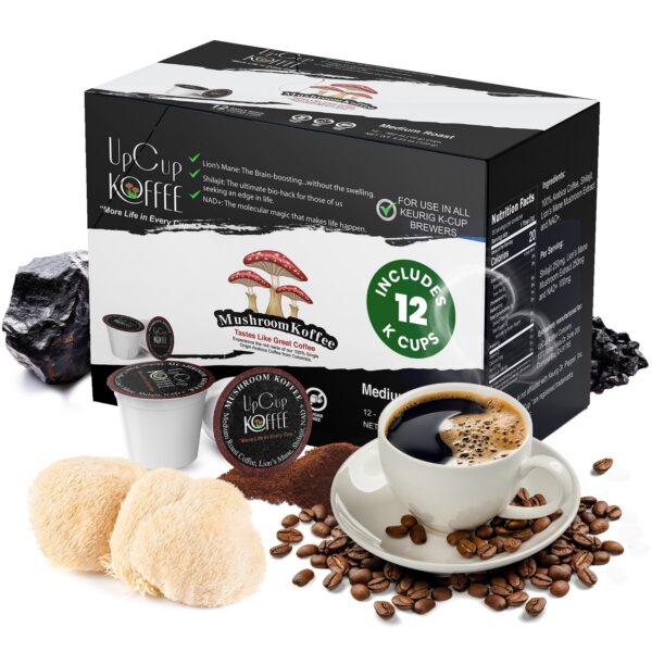 Cápsulas de café funcional con Melena de León NAD+ Shilajit UpCup Koffee